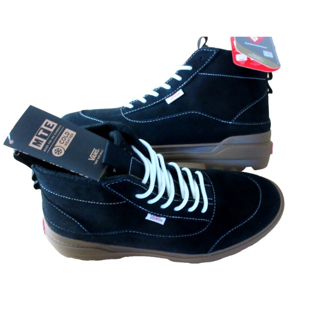 Vans Women's Colfax MTE-1 Boots Suede All weather Black Gum Bottom Size 9 NIB